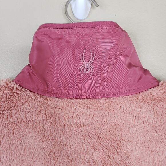 Spyder Womens L Cozy Quarter Snap Pullover in Misty Rose NEW - Picture 7 of 12
